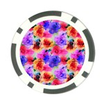 Floral Pattern Background Seamless Poker Chip Card Guard (10 pack)