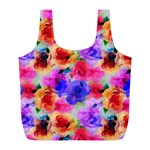 Floral Pattern Background Seamless Full Print Recycle Bags (L) 
