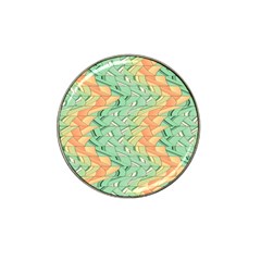 Emerald And Salmon Pattern Hat Clip Ball Marker (4 Pack) by linceazul