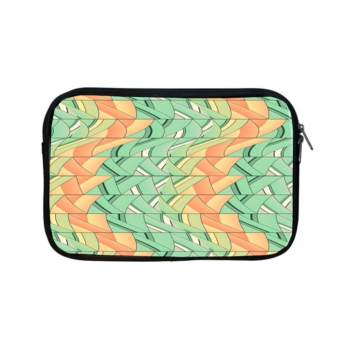 Emerald And Salmon Pattern Apple iPad Mini Zipper Cases