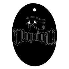 Illuminati Oval Ornament (two Sides) by Valentinaart