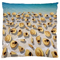 Shell Pattern Large Flano Cushion Case (one Side) by Valentinaart
