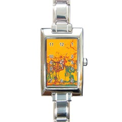 Colors Rectangle Italian Charm Watch by Valentinaart
