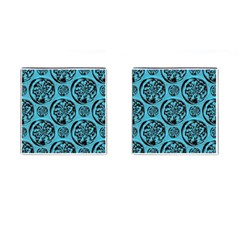 Turquoise Pattern Cufflinks (square) by linceazul