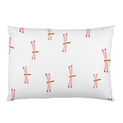 Animal Dragonfly Fly Pink Pillow Case (two Sides)