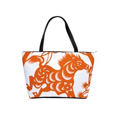 Chinese Zodiac Horoscope Horse Zhorse Star Orangeicon Shoulder Handbags
