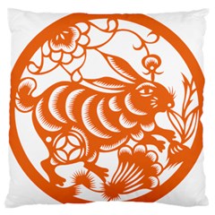 Chinese Zodiac Horoscope Rabbit Star Orange Standard Flano Cushion Case (two Sides)