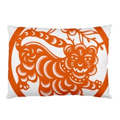 Chinese Zodiac Signs Tiger Star Orangehoroscope Pillow Case (two Sides)