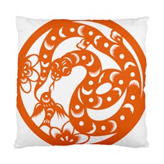 Chinese Zodiac Horoscope Snake Star Orange Standard Cushion Case (one Side)