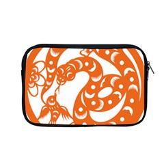 Chinese Zodiac Horoscope Snake Star Orange Apple Macbook Pro 13  Zipper Case