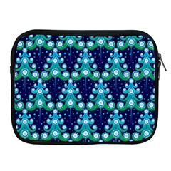 Christmas Tree Snow Green Blue Apple Ipad 2/3/4 Zipper Cases by Mariart