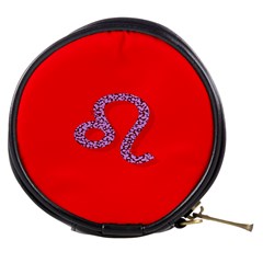 Illustrated Zodiac Red Purple Star Polka Dot Mini Makeup Bags