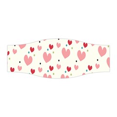 Love Heart Pink Polka Valentine Red Black Green White Stretchable Headband by Mariart