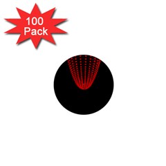 Normal Field Of An Elliptic Paraboloid Red 1  Mini Magnets (100 Pack)  by Mariart