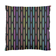 Pencil Stationery Rainbow Vertical Color Standard Cushion Case (two Sides)