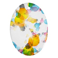 Lamp Color Rainbow Light Ornament (oval)