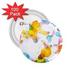 Lamp Color Rainbow Light 2 25  Buttons (100 Pack) 
