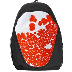 Red Spot Paint White Polka Backpack Bag by Mariart