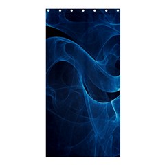 Smoke White Blue Shower Curtain 36  X 72  (stall)  by Mariart