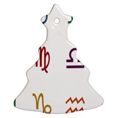 Twelve Signs Zodiac Color Star Ornament (christmas Tree) 