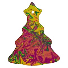 Colors Christmas Tree Ornament (two Sides) by Valentinaart