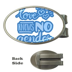 Love Knows No Gender Money Clips (oval)  by Valentinaart