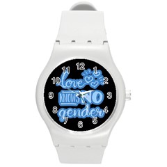 Love Knows No Gender Round Plastic Sport Watch (m) by Valentinaart