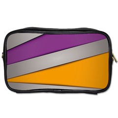 Colorful Geometry Shapes Line Green Grey Pirple Yellow Blue Toiletries Bags 2-side