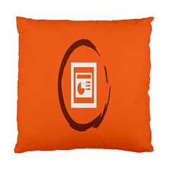 Circles Orange Standard Cushion Case (one Side)