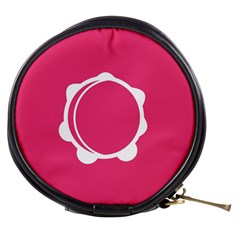 Circle White Pink Mini Makeup Bags