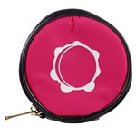 Circle White Pink Mini Makeup Bags Back