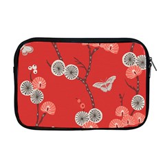 Dandelions Red Butterfly Flower Floral Apple Macbook Pro 17  Zipper Case