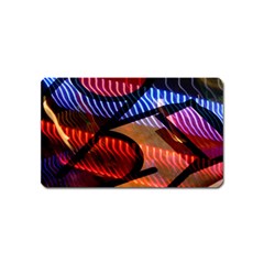 Graphic Shapes Experimental Rainbow Color Magnet (name Card) by Mariart