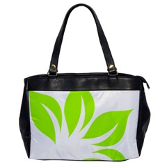 Leaf Green White Office Handbags by Mariart