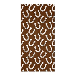 Horse Shoes Iron White Brown Shower Curtain 36  X 72  (stall)  by Mariart