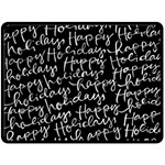 Happy Holidays Double Sided Fleece Blanket (Large) 