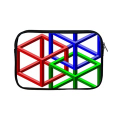 Impossible Cubes Red Green Blue Apple Ipad Mini Zipper Cases