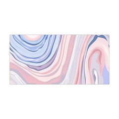 Marble Abstract Texture With Soft Pastels Colors Blue Pink Grey Yoga Headband