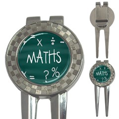 Maths School Multiplication Additional Shares 3-in-1 Golf Divots by Mariart
