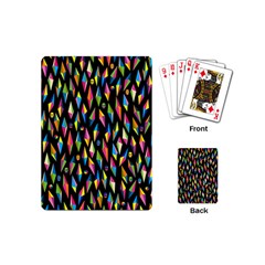 Skulls Bone Face Mask Triangle Rainbow Color Playing Cards (mini)  by Mariart