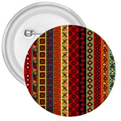 Tribal Grace Colorful 3  Buttons by Mariart