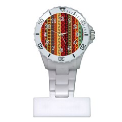 Tribal Grace Colorful Plastic Nurses Watch by Mariart