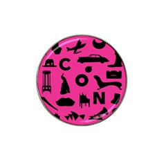 Car Plan Pinkcover Outside Hat Clip Ball Marker by Mariart