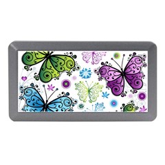 Butterfly Animals Fly Purple Green Blue Polkadot Flower Floral Star Memory Card Reader (mini)