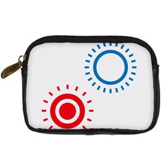 Color Light Effect Control Mode Circle Red Blue Digital Camera Cases by Mariart
