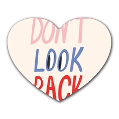 Don t Look Back Big Eye Pink Red Blue Sexy Heart Mousepads by Mariart