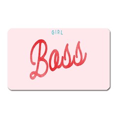 Girl Boss Pink Red Blue Sexy Magnet (rectangular)