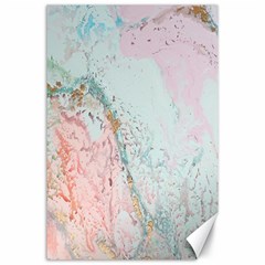 Geode Crystal Pink Blue Canvas 24  X 36 