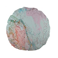 Geode Crystal Pink Blue Standard 15  Premium Flano Round Cushions by Mariart