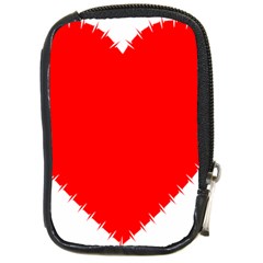 Heart Rhythm Inner Red Compact Camera Cases